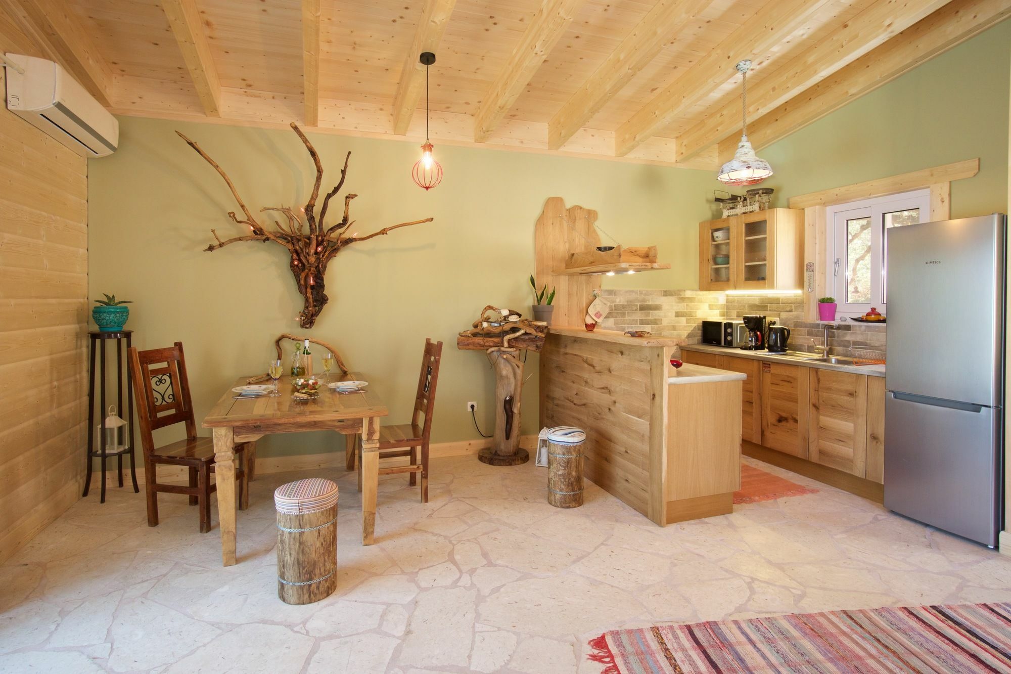 Driftwood Villa Karavádhos Exteriör bild